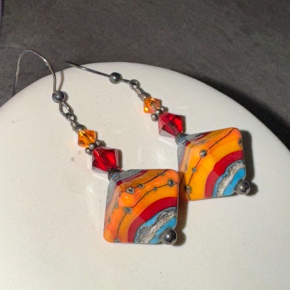 5/$25 Orange Bead Earrings